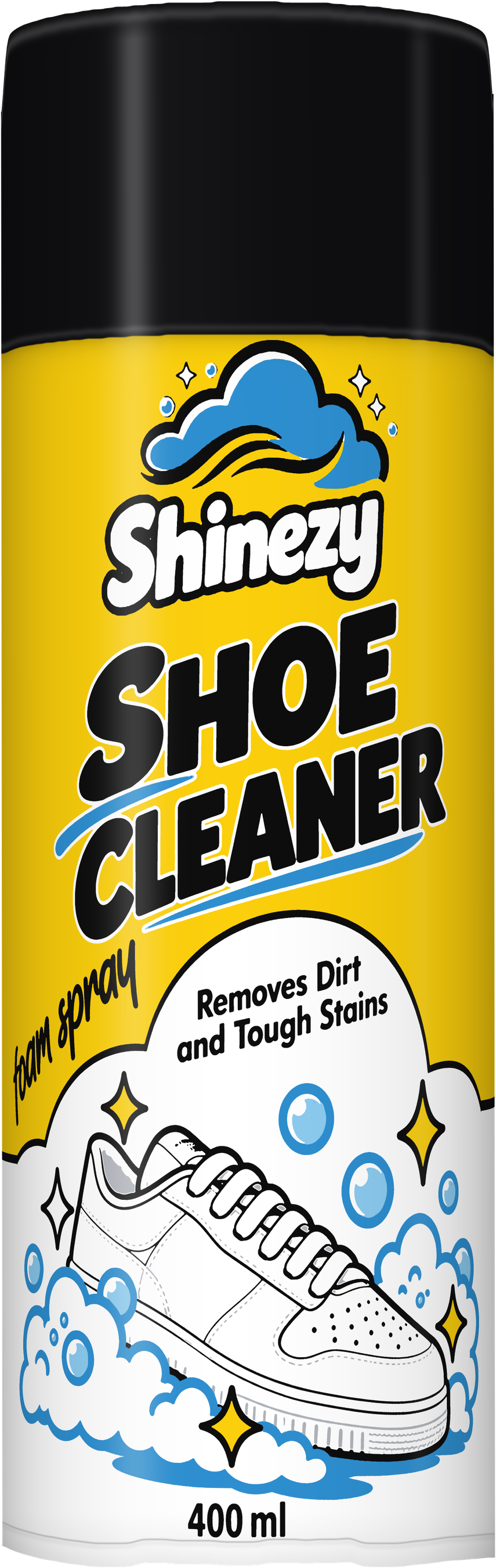 Shinezy Shoe Cleaner foam spray can, 400 ml