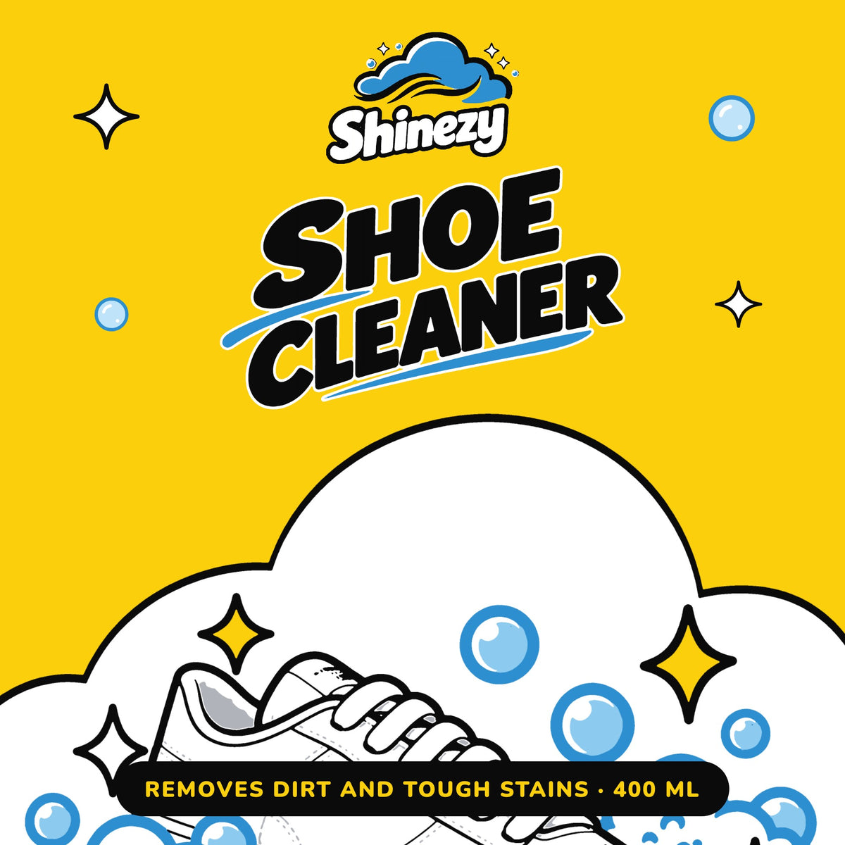 Shinezy Shoe Cleaner: removes dirt and tough stains, 400 ml