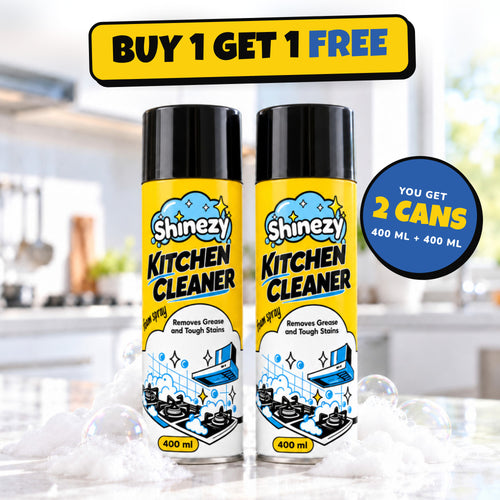 Shinezy Kitchen Cleaner foam spray, Buy 1 Get 1 Free: two 400 ml cans